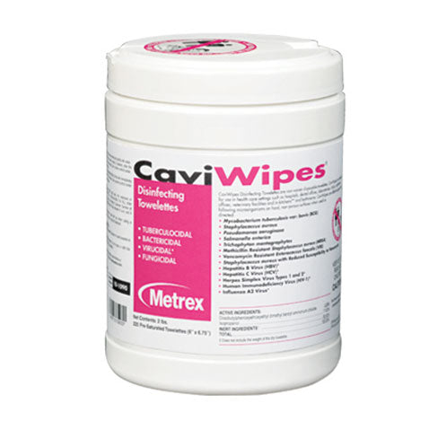 CaviWipes Disinfecting Wipes, 160 wipes/can, 12 cans/case