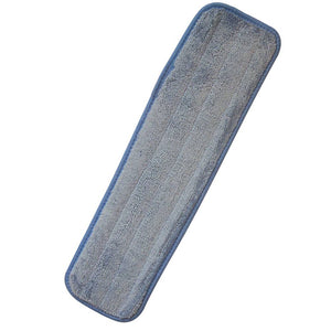 Mop, Wet Looped 18" Blue Microfiber Mop Pad