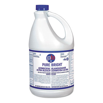 Pure Bright Germicidal Liquid Bleach, 1gal Bottle, 6/Carton