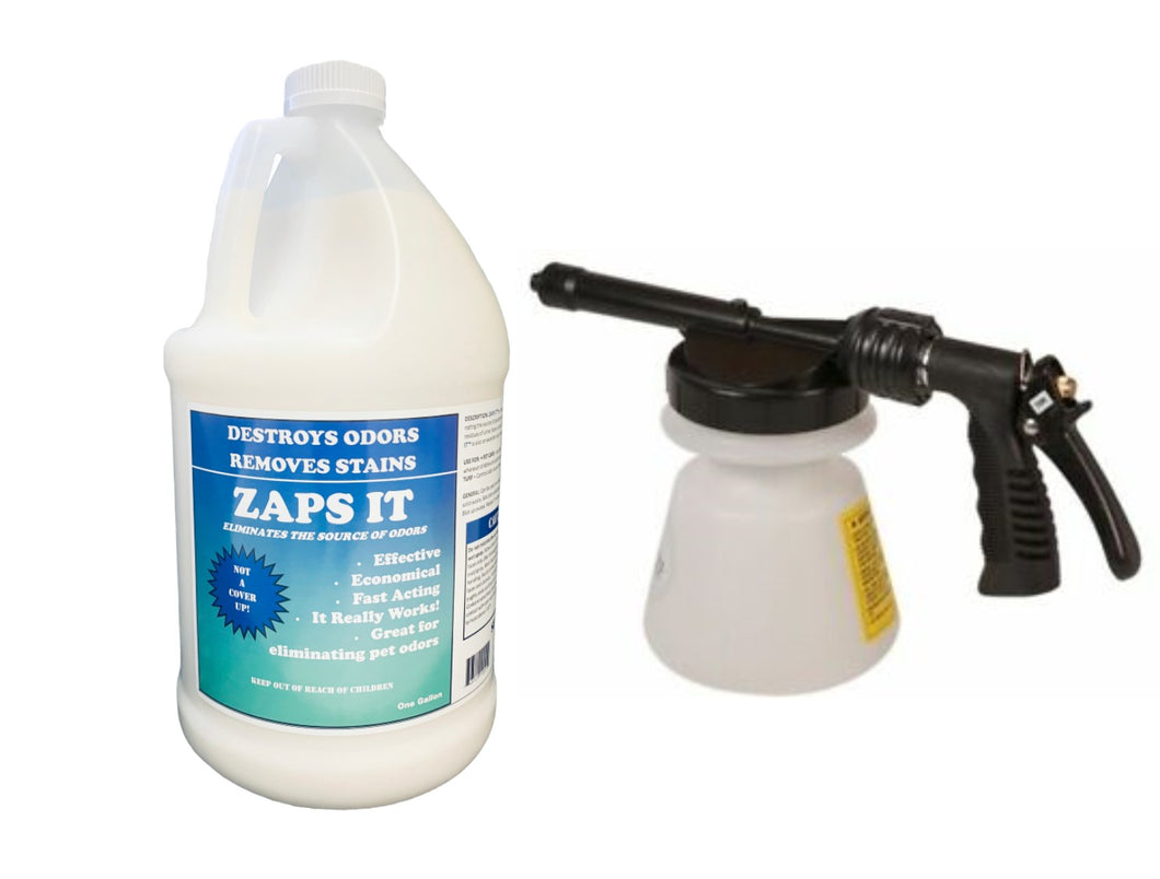 Zaps It Starter Kit (3 gallons Zaps It, 1 Hydro Sprayer), FREE SHIPPING
